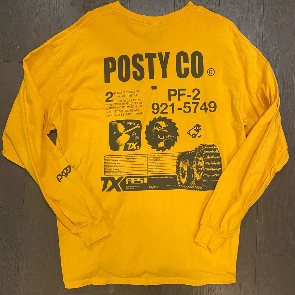 Post Malone 2019 Dallas Posty Fest Long Sleeve Tee